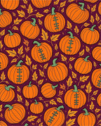 Orange Festive Pumpkin Foliage Medley Rug