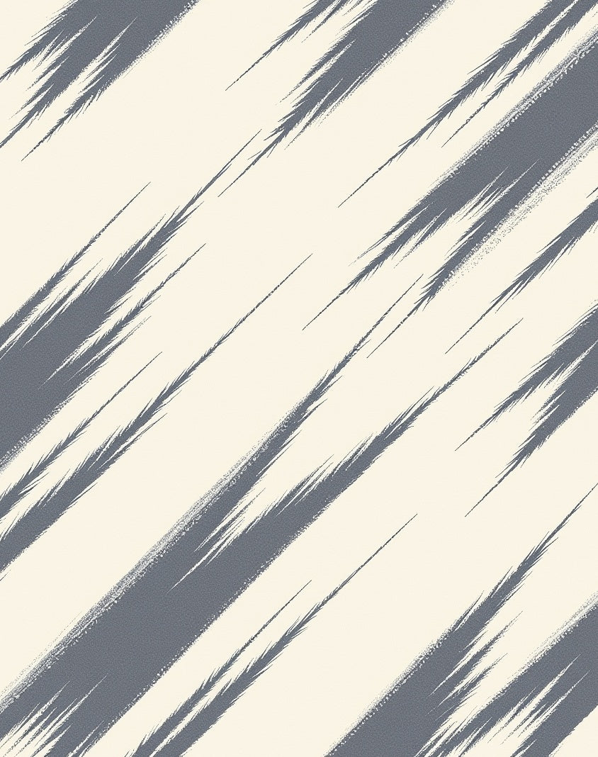 Abstract Gray Brushstroke Diagonal Rug