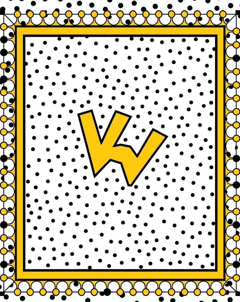 Yellow Abstract Pop Art Dots Rug