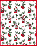 Red Green Festive Ornament Garland Rug