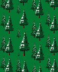 Emerald Forest Pine Trees Rug