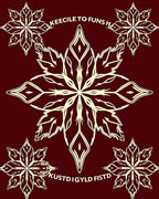 Crimson Floral Medallion Arrangement Rug
