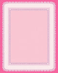 Pink Decorative Bordered Pastel Rug