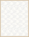 Soft Ivory Abstract Floral Swirl Rug
