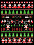 Holiday Christmas Santa Claus Trees Rug