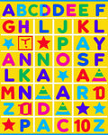 Colorful Alphabet And Shapes Collection Rug