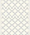 Light Blue Lattice Open Weave Rug