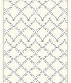 Light Blue Lattice Open Weave Rug