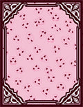 Pink Heart Faces Frame Rug