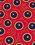 Crimson Sapphire Floral Vine Radiance Rug