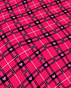 Pink Heart Plaid Tartan Check Rug