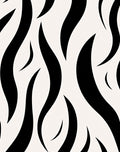 Bold Black Zebra Stripe Rug