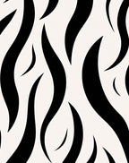 Bold Black Zebra Stripe Rug