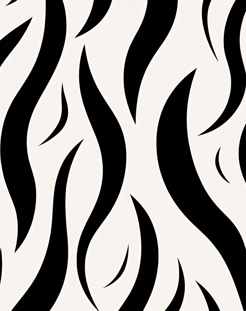 Bold Black Zebra Stripe Rug