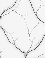Monochrome Abstract Branch Lattice Rug