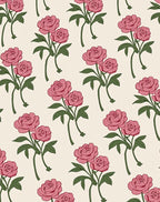 Vintage Pink Peony Garden Rug