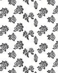 Monochromatic Rose Swirl Bouquet Arrangement Rug