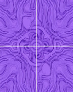 Deep Violet Swirl Mandala Rug