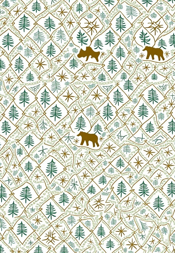 Woodland Animals Forest Trees Collection Rug