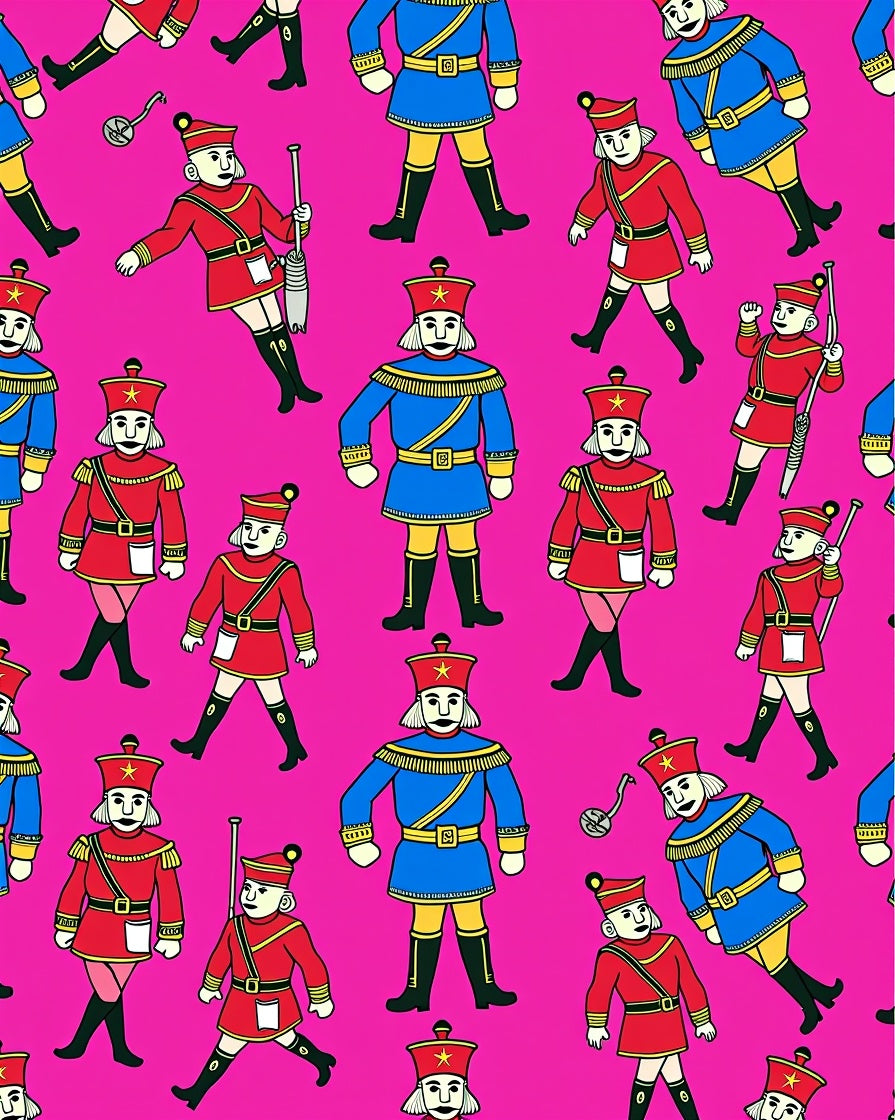Pink Bold Soldier Repeat Rug
