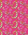 Hot Pink Whimsical Creature Swirls Rug