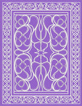 Ornate Lavender White Floral Arabesque Rug