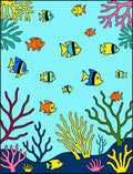Oceanic Coral Reef Fish Assortment Rug