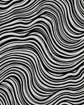 Monochromatic Wavy Line Abstract Rug
