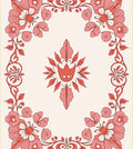 Coral Floral Arch Creature Medallion Rug
