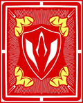 Crimson Shield Yellow Winged Rug