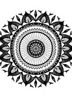 Monochromatic Intricate Mandala Art Rug