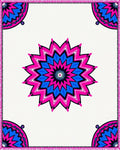 Vibrant Geometric Mandala Medallion Rug
