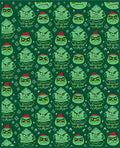 Green Grinch Christmas Monsters Rug