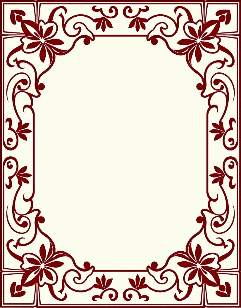 Rich Blossom Swirl Display Rug
