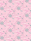 Delicate Pink Snowflake Branch Arrangement Rug