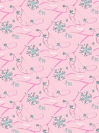 Delicate Pink Snowflake Branch Arrangement Rug