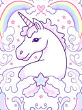 Pastel Rainbow Unicorn Cloud Dream Rug