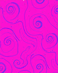 Groovy Magenta Swirl Abstract Rug