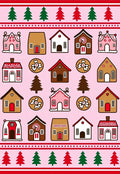 Pastel Gingerbread Village Woodland Whimsy Rug