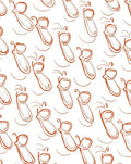 Rusty Red Whimsical Snail Trail Rug