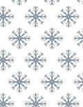 Ice Blue Snowflake Repeating Pattern Rug
