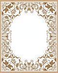 Vintage Sepia Floral Scrollwork Arrangement Rug