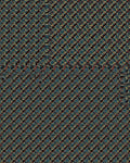 Deep Teal Gold Interlocking Diamond Rug