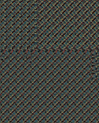 Deep Teal Gold Interlocking Diamond Rug