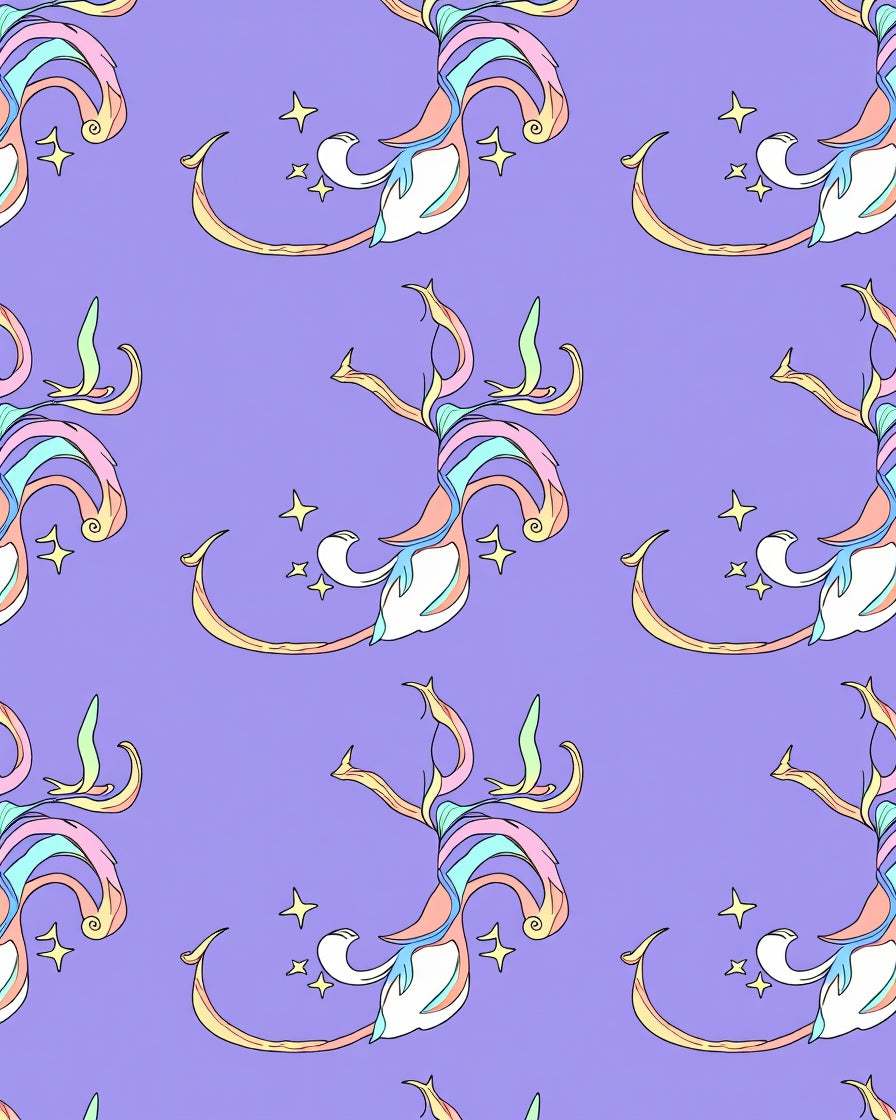Pastel Swirl Unicorn Twirl Rug