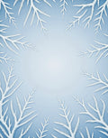 Winter White Frosty Branch Rug