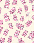 Pink Cartoonish Rectangles Scattered Rug
