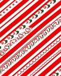 Red White Diagonal Stripe Holiday Accents Rug