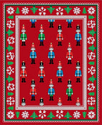 Red Nutcracker Soldier Holiday Rug