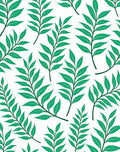 Emerald Verdant Leaf Branch Arrangement Rug